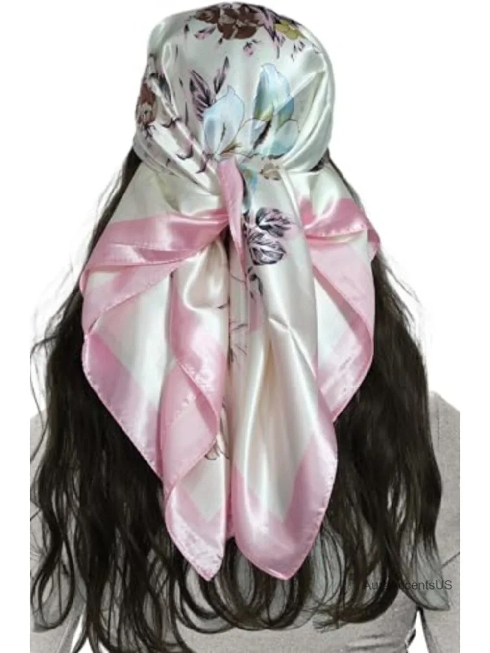 Satin-Like Scarf Bandana for Hair or Neck 35 Inch
